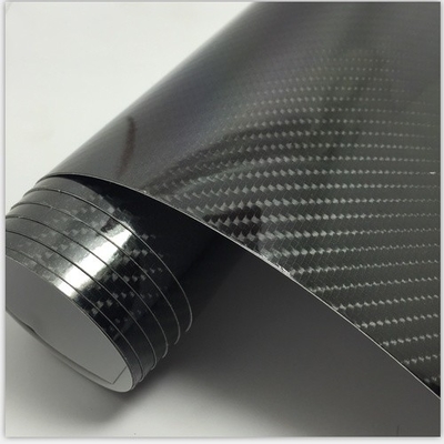 5D Black Carbon Fiber Inside Accessories PVC Raw Materials for Automobiles Motorcycles