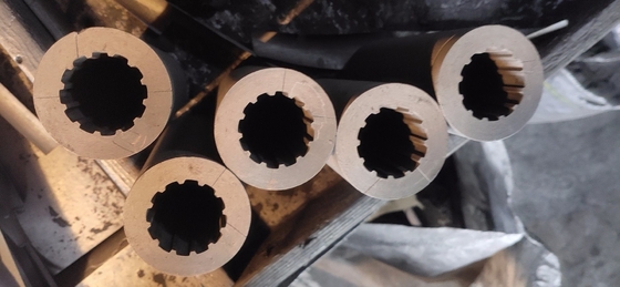 1.85g/cm3 Inside Coated Round Gear Hexagon Graphite for Carbon Continuous Casting Brass