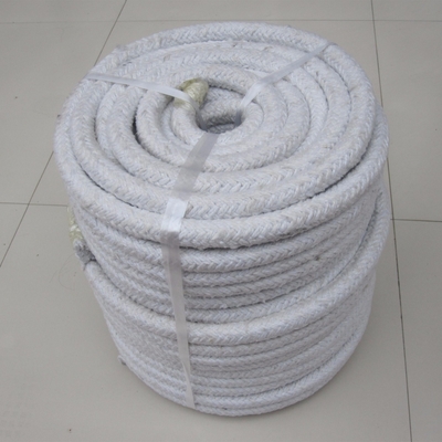 Customizable 3-60mm Ceramic Fiber Braided Round Rope 6mm for Temperature Applications