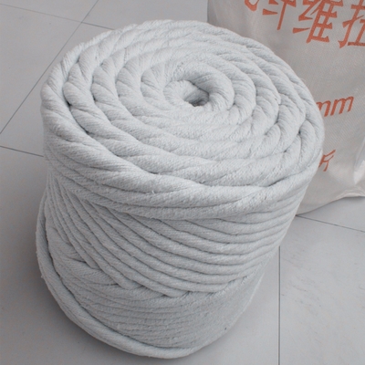 Customizable 3-60mm Ceramic Fiber Braided Round Rope 6mm for Temperature Applications