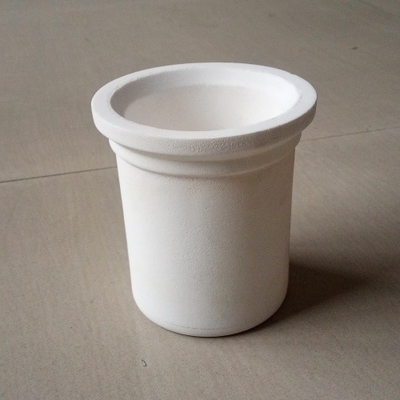 High Temperature Resistant Alumina Ceramic Crucible Bulk Density 1.85 for Customizable
