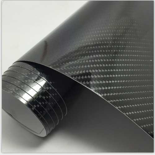 5D Black Carbon Fiber Inside Accessories PVC Raw Materials for Automobiles Motorcycles
