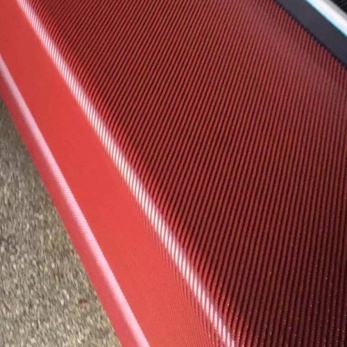 3k 200g Red Color Twill Wovening Carbon Fabric 100 Meters Length for Customization