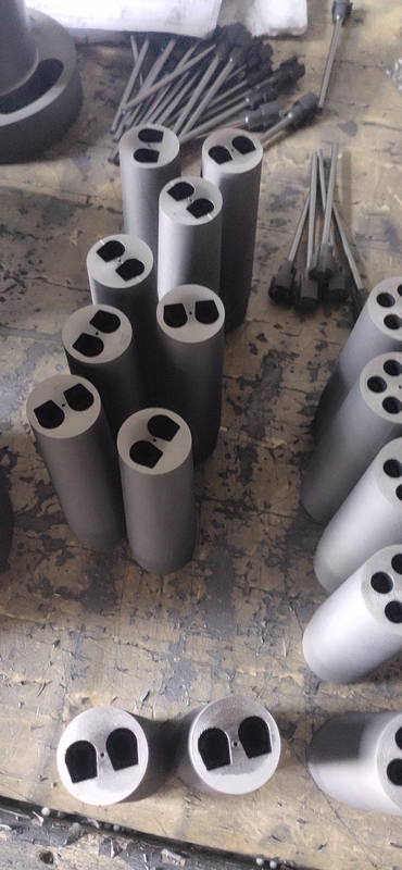 Round Hexagon Graphite Mold for DC-1.85 Horizontal Continuous Casting Brass in Black